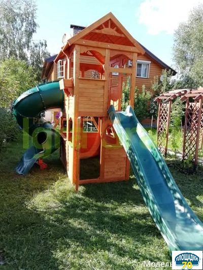 Детская площадка IgraGrad Клубный домик 2 с трубой