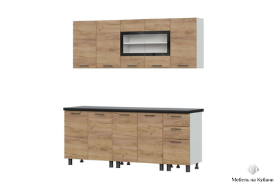 Аризона 2,0 м кухонный гарнитур Дуб золотой