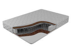 1.5см OrtoFoam + 1см Кокос + Войлок + пружинный блок БОННЕЛЬ + Войлок + Кокос 1см + OrtoFoam 1.5см