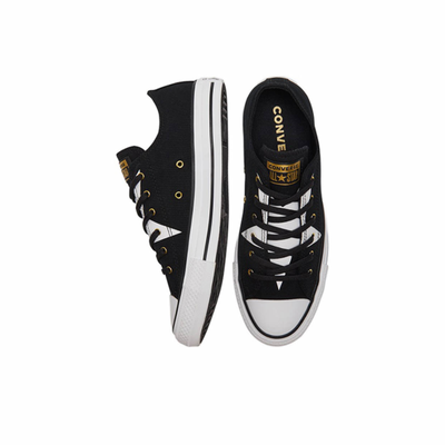 Черные текстильные кеды на лето Converse All Star A02580C