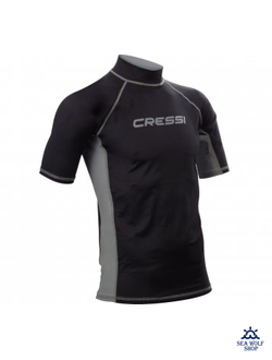 Футболка Cressi RASH GUARD Лайкра муж. черная, S-48