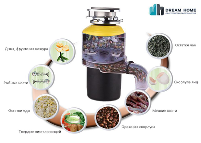 ИЗМЕЛЬЧИТЕЛЬ ПИЩЕВЫХ ОТХОДОВ BONE CRUSHER, МОДЕЛЬ BC 1000