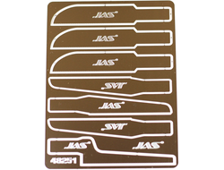 Jas: Набор пилок по пластику к ножу с цанговым зажимом (7 шт)