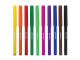Фломастеры BRAUBERG "АКАДЕМИЯ", 10 цветов, вентилируемый колпачок, ПВХ упаковка, 151410, 12 наборов
