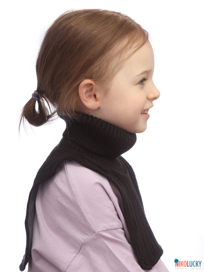 Манишка 23-34 подклад 100% полиэстер, размер 3 (от 5 лет) черный