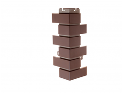 Наружный угол кирпич клинкерный (коричневый) GL, 0,45х0,16м