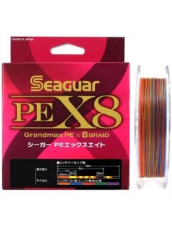 Шнур PE Seaguar X8 Grandmax 150m Multicolor 1.0