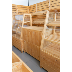 (НАТ-03) Прилавок рабочий NATURE" с полкой