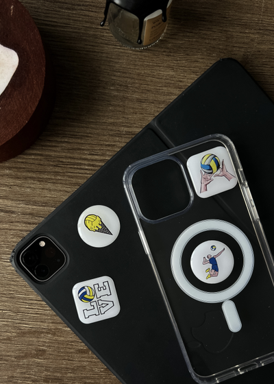 Набор волейбольных  3d стикеров