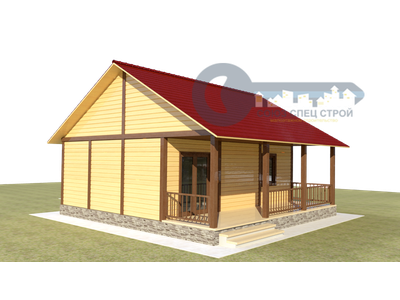 ДЖ-11 ГАБАРИТНЫЕ РАЗМЕРЫ: (6Х8М) 1 ЭТАЖ, ОБЩАЯ ПЛОЩАДЬ: 66,6М²