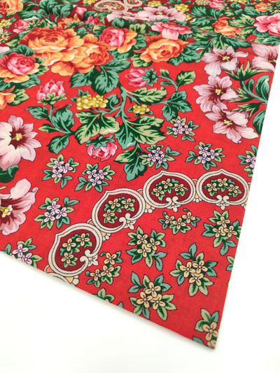 Павловопосадский платок Солнечный круг 2037-6