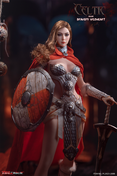 Варварша в серебряном - КОЛЛЕКЦИОННАЯ ФИГУРКА 1/6 Celtic Bravery Wildheart Silver (PL2023-208B) - TBLeague