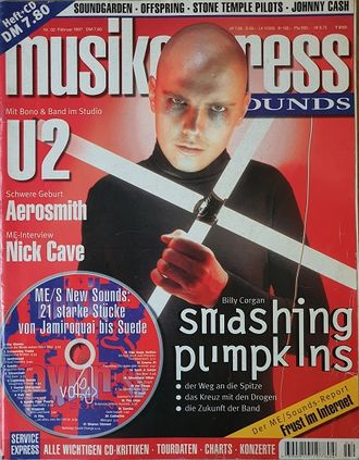 Musikexpress Sounds Magazine Smashing Pumpkins, Иностранные музыкальные журналы, Intpressshop