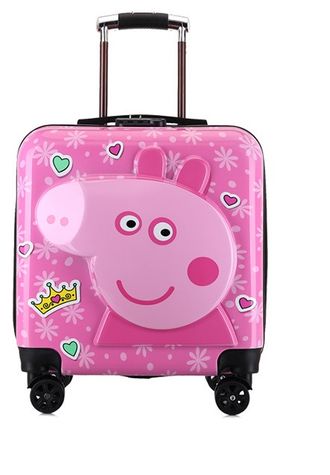 Детский чемодан 3D Свинка Пеппа (Peppa Pig) розовый