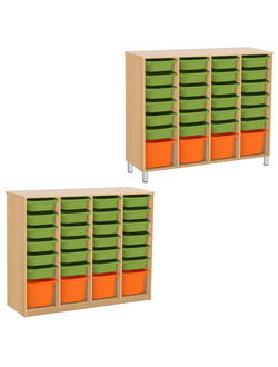 СТЕЛЛАЖНАЯ ВЫДВИЖНАЯ СИСТЕМА ХРАНЕНИЯ 4/105 ПВХ