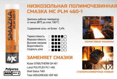 ПЛАСТИЧНАЯ СМАЗКА МС PLM 460 - 18 кг евроведро, 1051