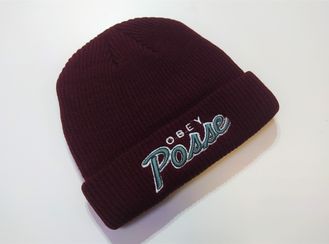 Шапка OBEY Posse Beanie Бордовый