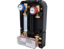 Насосная группа STOUT с теплообменником 18 пластин в теплоизоляции, с циркуляционным насосом 25/60-1