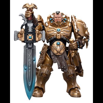 Адептус Кустодес - страж (Warhammer 40k) - КОЛЛЕКЦИОННАЯ ФИГУРКА 1/18 Adeptus Custodes Custodian Guard with Sentinel Blade (JT7837) - JOYTOY