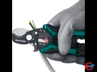 Кабелерез многофункциональный Kraftool RC-11K со съемником изоляции 3 в 1 22696-3