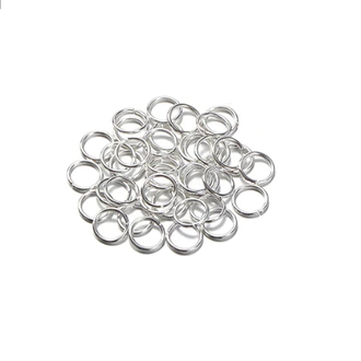 Кольцо для карабина 5 мм серебро (200 штук в упаковке)