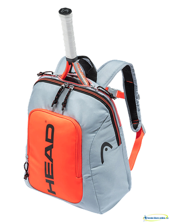 Детский теннисный рюкзак Head Kids Backpack Rebel (grey-orange)