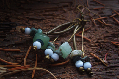 Благотворительность. Серьги в лесном стиле "Сон матушки Сосны"