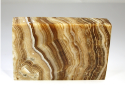 Оникс мраморный, полированный, Туркмения (113*73*25 мм, 541 г) №24945