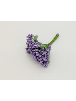 Букетики тычинок, цвет фиолетовый (12 штук)