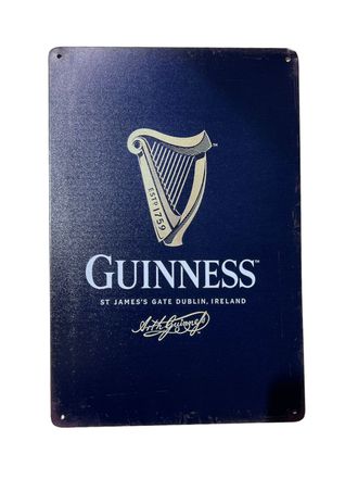 Металлическая табличка Гиннесс ( Guinness ), 20х30 см