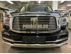 Защита переднего бампера двойная d76/60 мм ПапаТюнинг для Tank 500 2023-