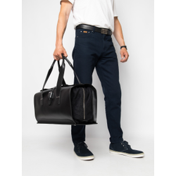 Кожаная дорожная сумка Gavardo Premium black (арт. 
4043-51)