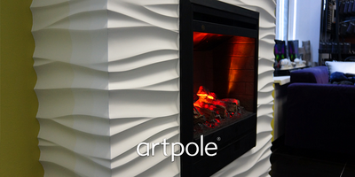 Гипсовая панель SILK (Волна) + LED артикул D-0002