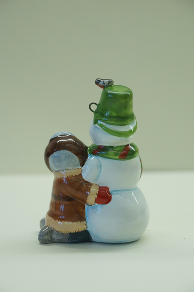 Веселый снеговик - зимние забавы