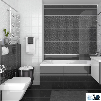 Плитка настенная Laparet Royal черный 20 х 60 см