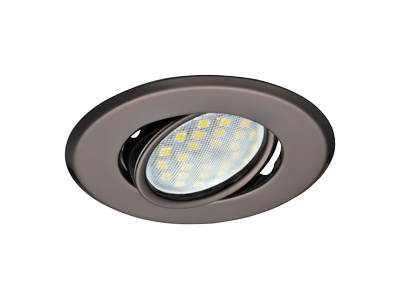 Светильник встраиваемый Ecola DH09 MR16 GU5.3 поворот.плоский Черный Хром 25x90 FT1603EFS