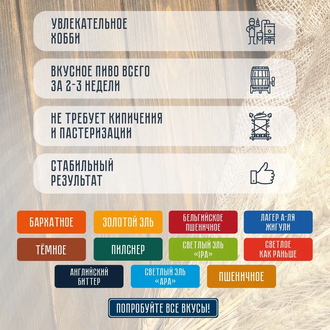 Солодовый экстракт "Пивная культура" Темный Эль Портер, 2,2 кг