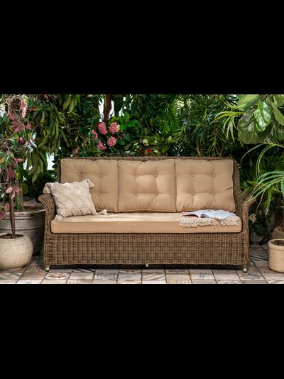 Плетеный диван Opal 3-x местный из искусственного ротанга
