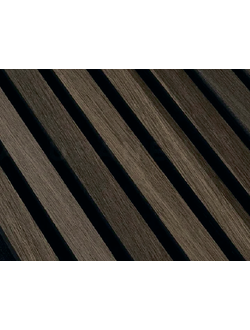 Акустическая стеновая панель стандарт 35х12 мм Темный грецкий орех 2780х600х21