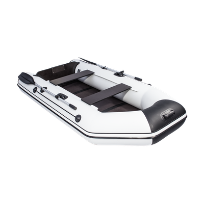 Моторная лодка Аква 2800 слань-книжка киль светло-серый графит