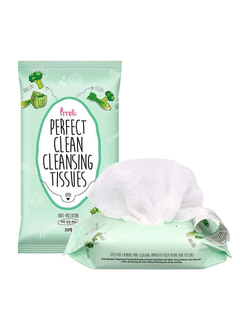 PRRETI Perfect Clean Daily Cleansing Tissue (30шт) Очищающие салфетки для лица