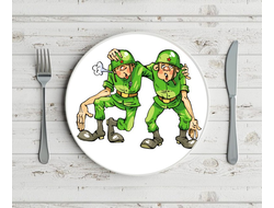 Тарелка на 23 февраля №9