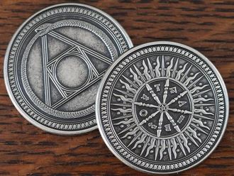 Arcana Silver Finish Coin