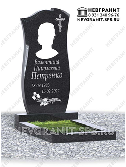 Вертикальный памятник ДГ-10 габбро