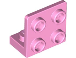 Bracket 1 x 2 - 2 x 2 Inverted, Bright Pink (99207 / 6288181)