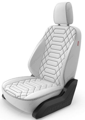 Чехлы "Автофрант" из экокожи  [анаконда, ромб]