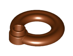 Minifigure, Utensil Flotation Ring Life Preserver, Reddish Brown (30340 / 6132812)