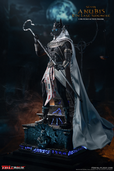ПРЕДЗАКАЗ - Египетский бог Анубис в серебряном - Коллекционная ФИГУРКА 1/6 Last Judgment ANUBIS Silver (PL2025-230B) - TBLeague ?ЦЕНА: 33900 РУБ.?
