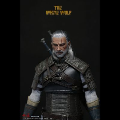 Ведьмак Геральт из Ривии (серия The Witcher) - КОЛЛЕКЦИОННАЯ ФИГУРКА 1/6 The White Wolf (J-001) - Nine Craftsmen
