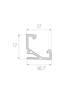 Алюминиевый профиль 4L-1717-U ANOD